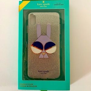Kate Spade ♠️ Glitter Bunny iPhone case🐰💜